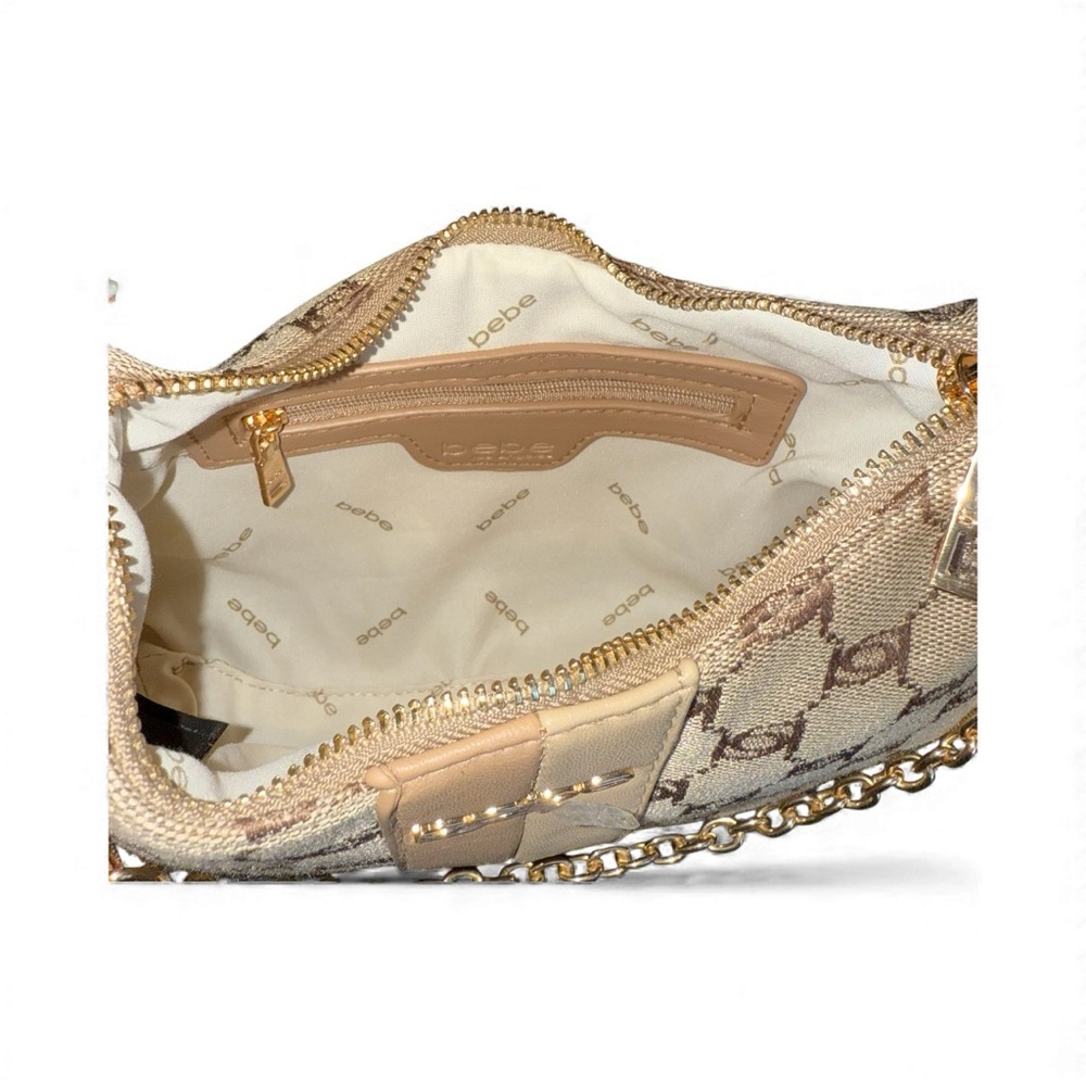 Bebe Tan and Gold Crossbody Bag Set - Picture 8 of 8